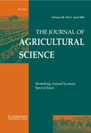 The Journal of Agricultural Science Volume 146 - Issue 2 -  Modelling Animal Systems