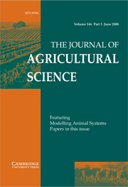 The Journal of Agricultural Science Volume 146 - Issue 3 -