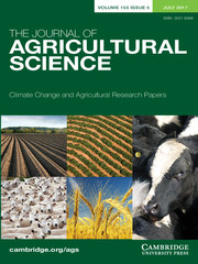 The Journal of Agricultural Science Volume 155 - Issue 5 -