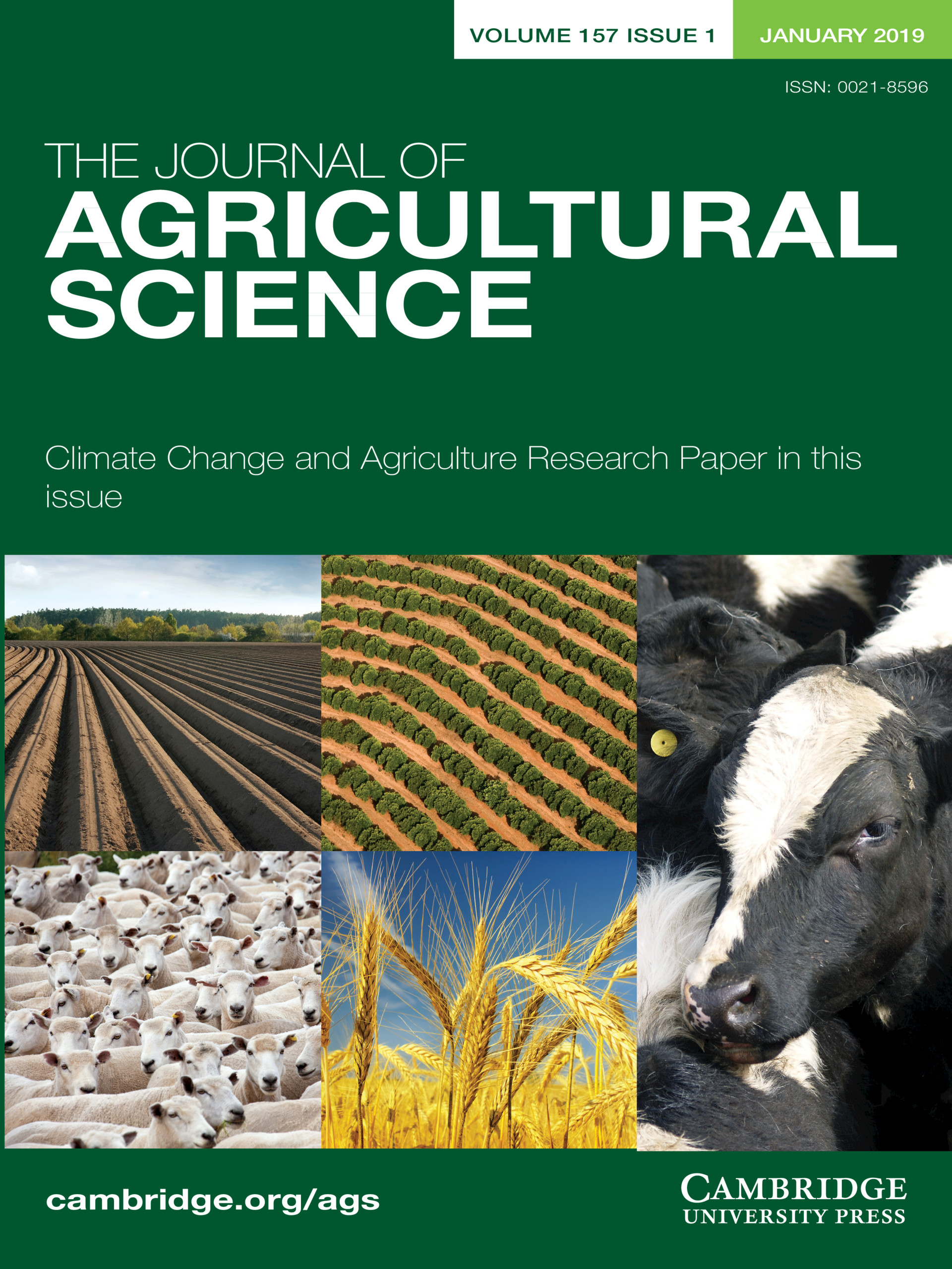 The Journal of Agricultural Science Volume 157 Issue 1 Cambridge Core