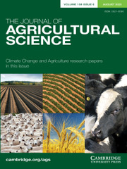 The Journal of Agricultural Science Volume 158 - Issue 6 -