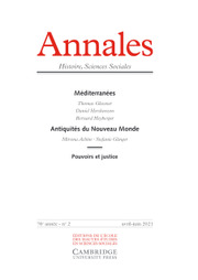 Annales. Histoire, Sciences Sociales Volume 76 - Issue 2 -