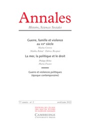 Annales. Histoire, Sciences Sociales Volume 77 - Issue 2 -