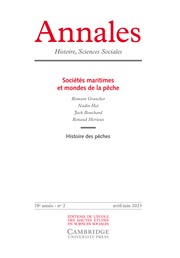Annales. Histoire, Sciences Sociales Volume 78 - Issue 2 -