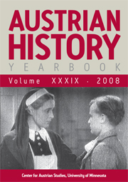 Austrian History Yearbook Volume 39 - Issue  -