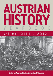 Austrian History Yearbook Volume 43 - Issue  -