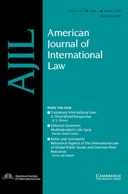 American Journal of International Law Volume 112 - Issue 1 -