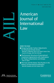 American Journal of International Law Volume 113 - Issue 3 -