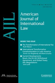 American Journal of International Law Volume 114 - Issue 3 -