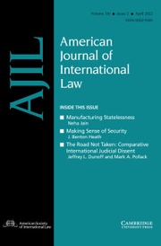 American Journal of International Law Volume 116 - Issue 2 -