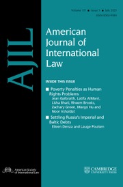 American Journal of International Law Volume 117 - Issue 3 -
