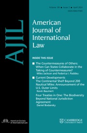 American Journal of International Law Volume 118 - Issue 2 -