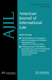 American Journal of International Law Volume 118 - Issue 3 -