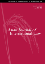 Asian Journal of International Law Volume 11 - Issue 2 -