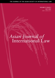 Asian Journal of International Law Volume 12 - Issue 2 -