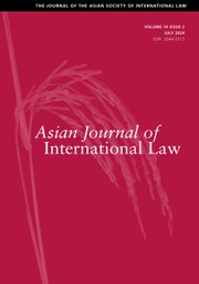 Asian Journal of International Law Volume 14 - Issue 2 -