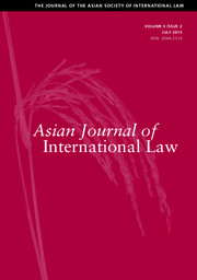 Asian Journal of International Law Volume 4 - Issue 2 -