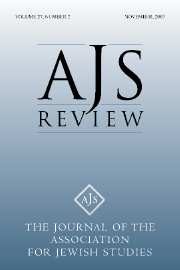 AJS Review Volume 27 - Issue 2 -