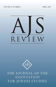 AJS Review Volume 32 - Issue 1 -