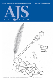 AJS Review Volume 33 - Issue 2 -