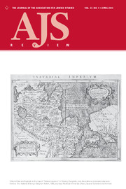 AJS Review Volume 37 - Issue 1 -