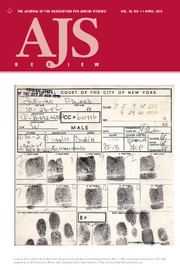 AJS Review Volume 38 - Issue 1 -