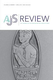 AJS Review Volume 42 - Issue 1 -