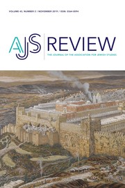 AJS Review Volume 43 - Issue 2 -
