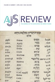 AJS Review Volume 44 - Issue 1 -