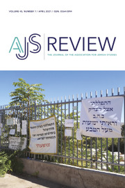 AJS Review Volume 45 - Issue 1 -