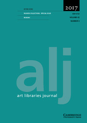 Art Libraries Journal Volume 42 - Special Issue3 -  Fashion Collections
