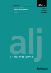 Art Libraries Journal Volume 42 - Issue 4 -