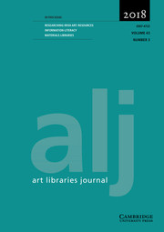Art Libraries Journal Volume 43 - Issue 3 -