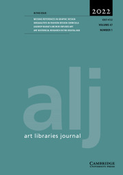 Art Libraries Journal Volume 47 - Issue 1 -