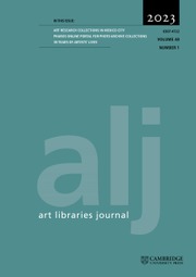 Art Libraries Journal Volume 48 - Issue 1 -