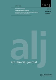 Art Libraries Journal Volume 48 - Issue 4 -