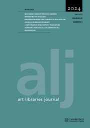 Art Libraries Journal Volume 49 - Issue 2 -