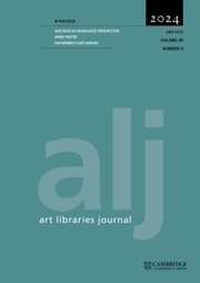 Art Libraries Journal Volume 49 - Issue 4 -