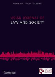 Asian Journal of Law and Society Volume 3 - Issue 1 -