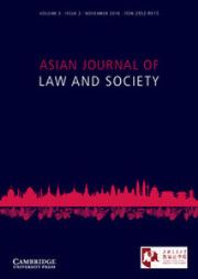 Asian Journal of Law and Society Volume 3 - Issue 2 -
