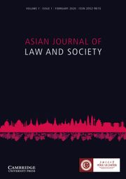 Asian Journal of Law and Society Volume 7 - Issue 1 -