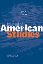 Journal of American Studies Volume 39 - Issue 1 -