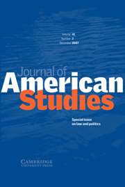 Journal of American Studies Volume 41 - Issue 3 -