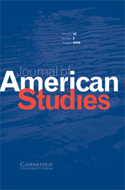 Journal of American Studies Volume 42 - Issue 2 -