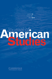 Journal of American Studies Volume 44 - Issue 2 -