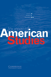 Journal of American Studies Volume 44 - Issue 4 -