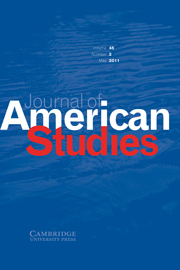 Journal of American Studies Volume 45 - Issue 2 -