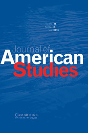 Journal of American Studies Volume 49 - Issue 2 -