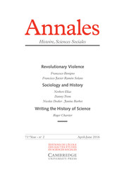 Annales. Histoire, Sciences Sociales - English Edition Volume 71 - Issue 2 -