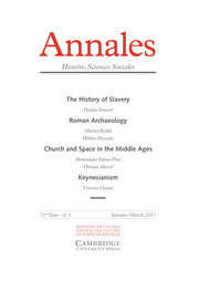 Annales. Histoire, Sciences Sociales - English Edition Volume 72 - Issue 1 -